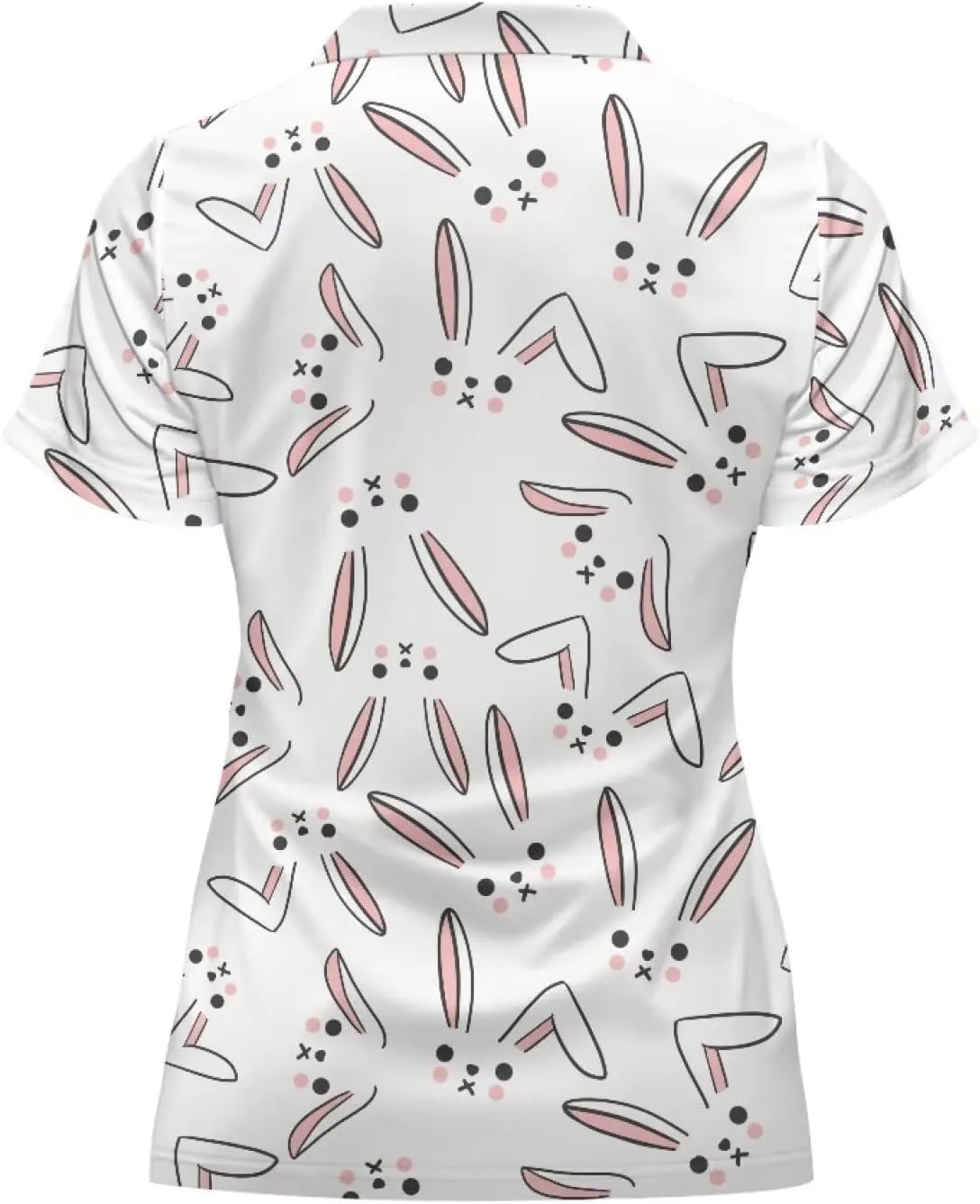 Suobstales Women's Golf Shirt Short Sleeve with Zip Up Quick Dry Stretch Tennis Collared Polo Shirts Golf Clothes for Women
