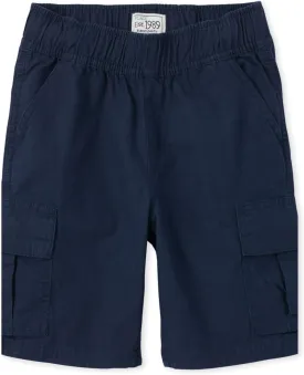 The Children's Place Boys' Uniform Pull on Cargo Shorts