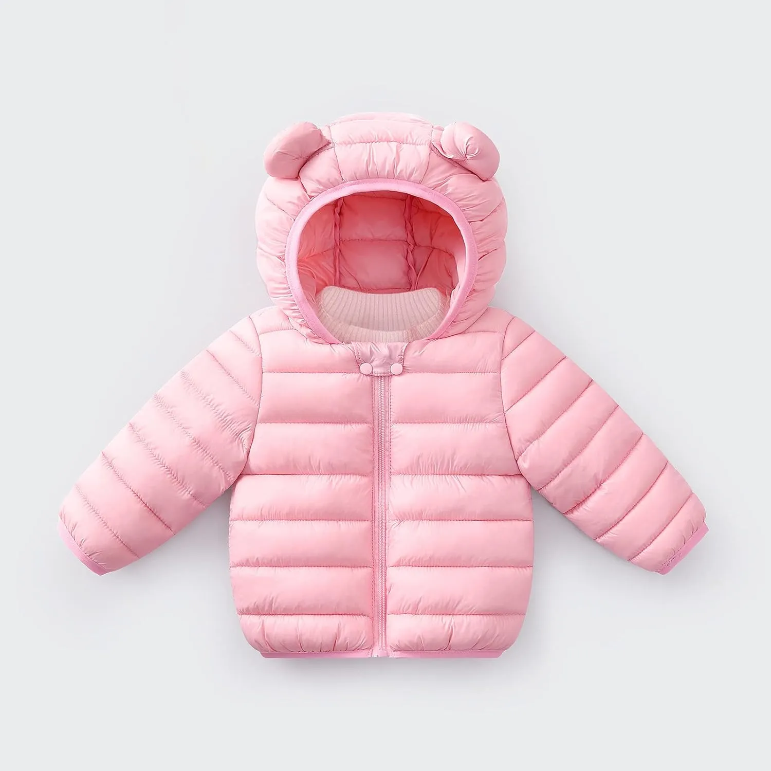 Toddler Kids Baby Boy Girl Winter Hooded 3D Ear Winter Coats Ears Hoods Padded Puffer Jacket Parka