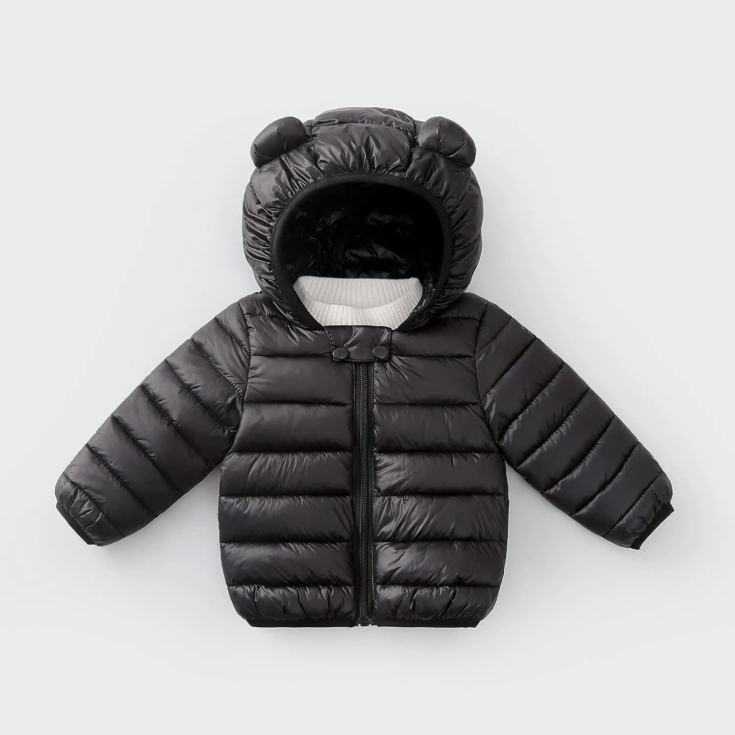 Toddler Kids Baby Boy Girl Winter Hooded 3D Ear Winter Coats Ears Hoods Padded Puffer Jacket Parka