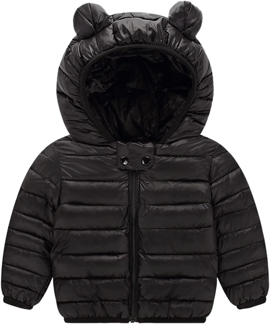 Toddler Kids Baby Boy Girl Winter Hooded 3D Ear Winter Coats Ears Hoods Padded Puffer Jacket Parka
