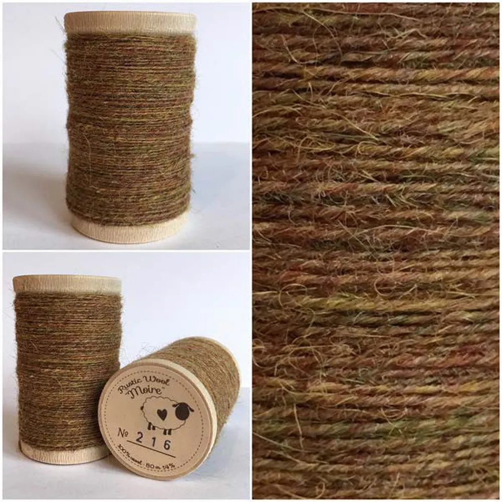 WALNUT Hand Dyed Fat EIGHTH Wool Fabric for Wool Applique and Rug Hooking