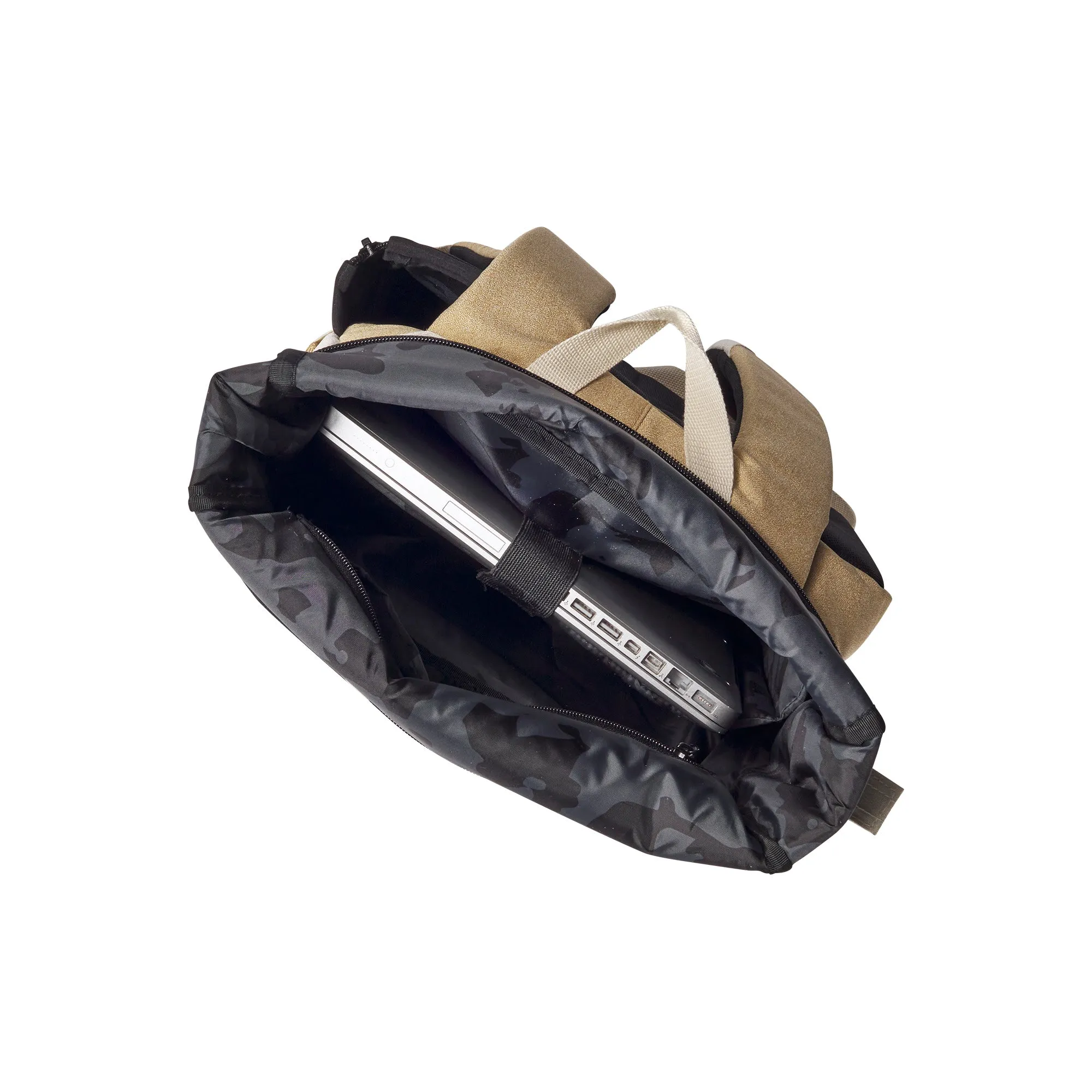 Wilson Lifestyle Foldover Backpack - Khaki/Off White